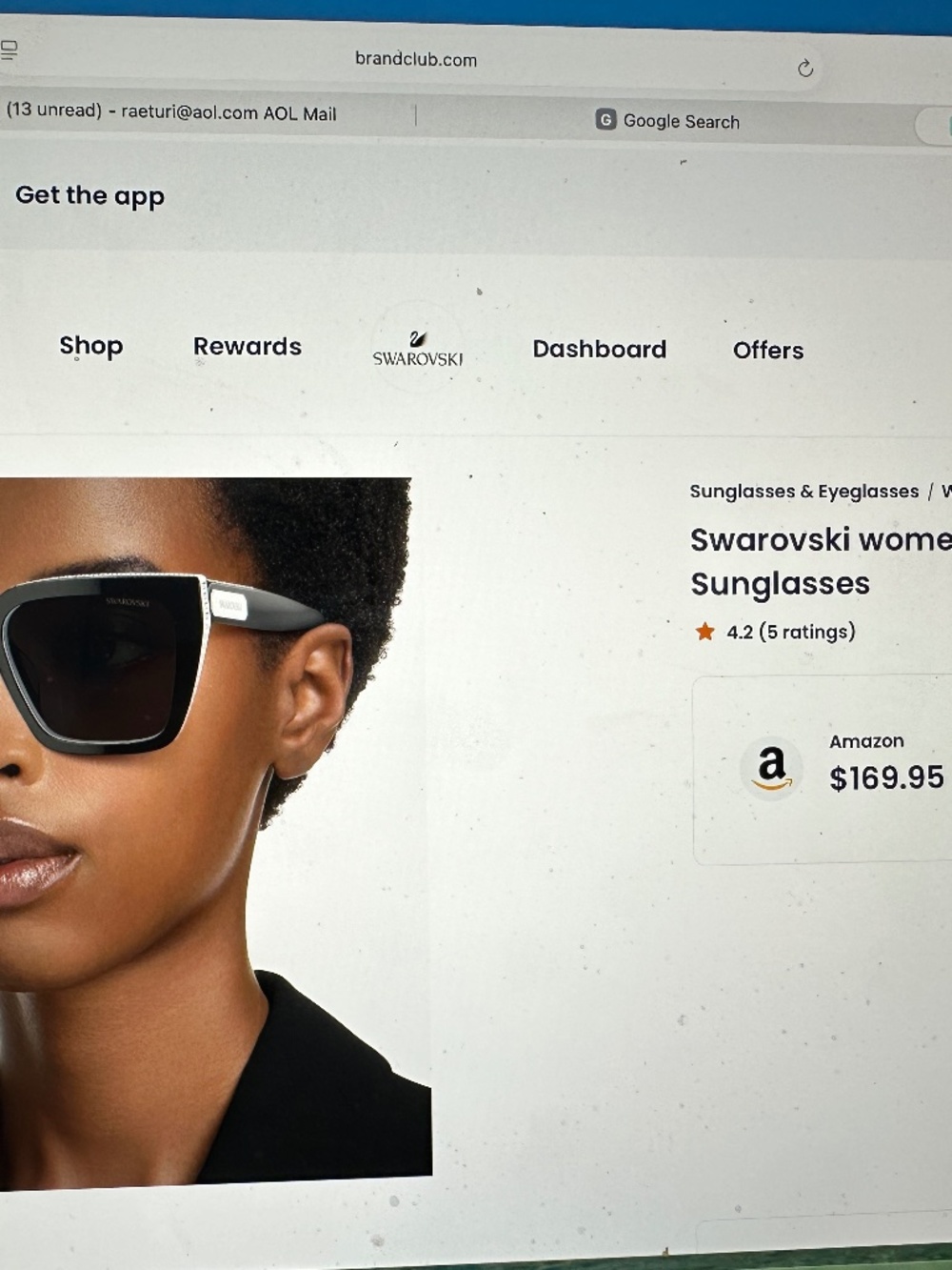 Ladies sunglasses with Swarovski  crystals all around